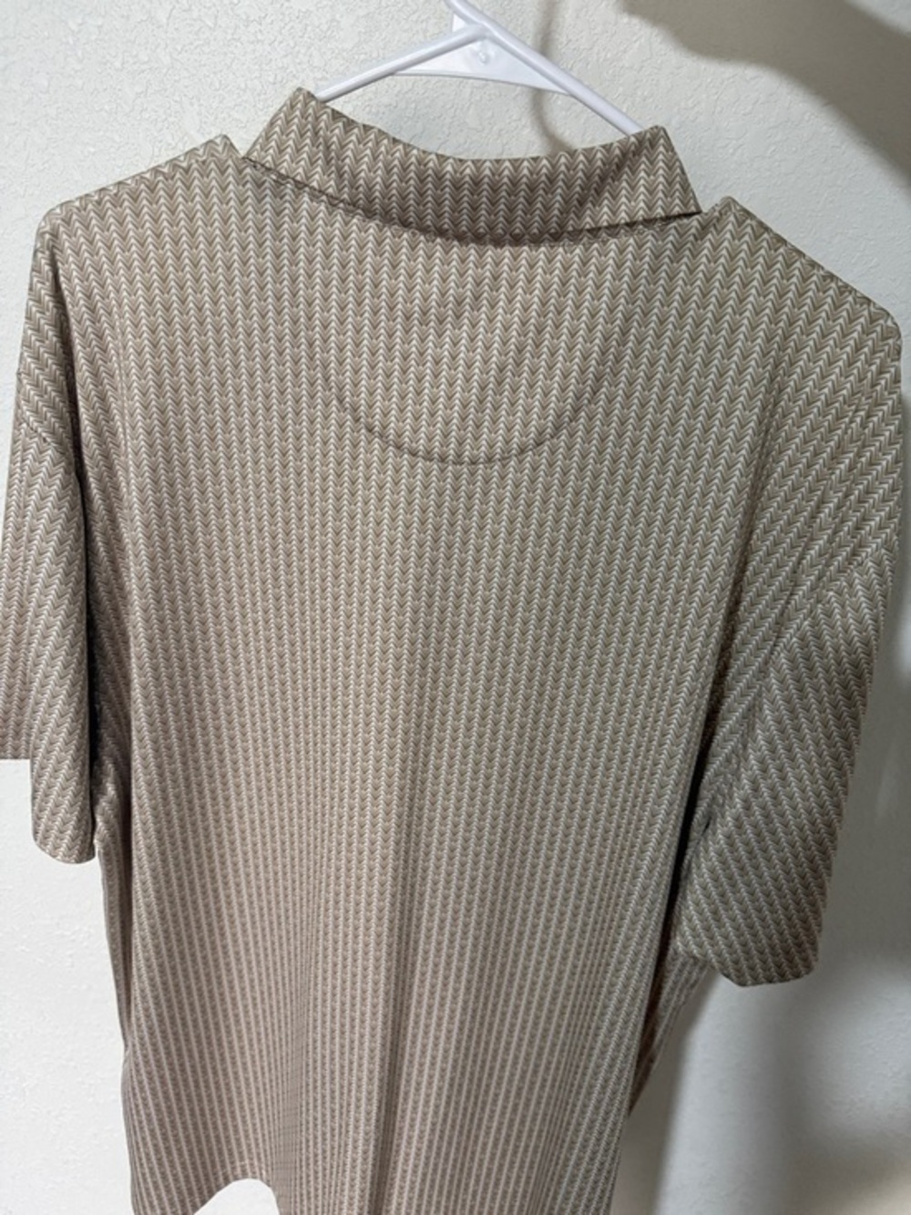 Callaway Men's Tan Zigzag Polo Shirt